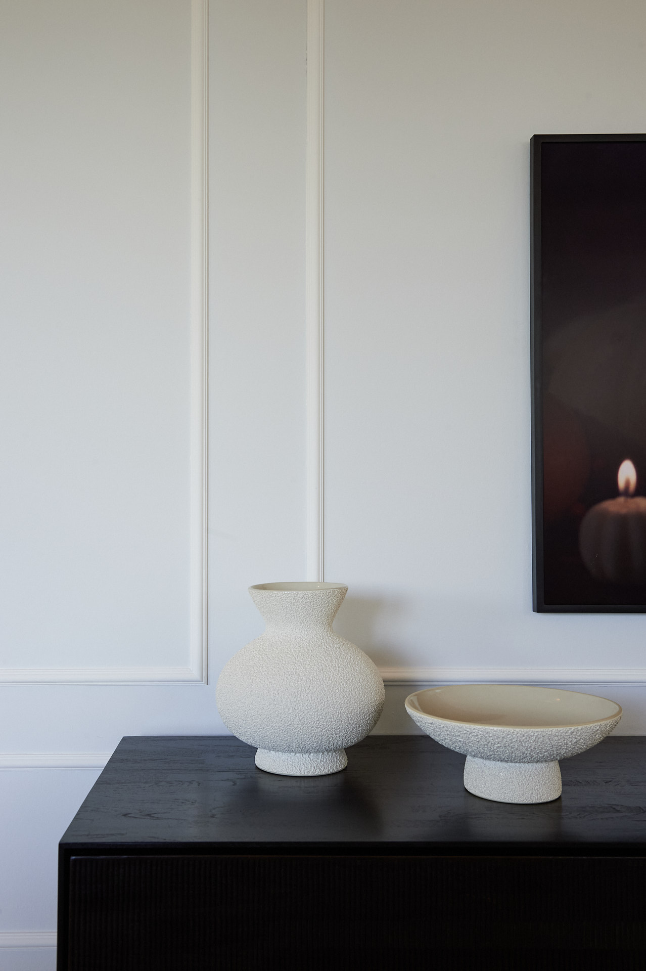moulures minimalisme meuble et deco vases