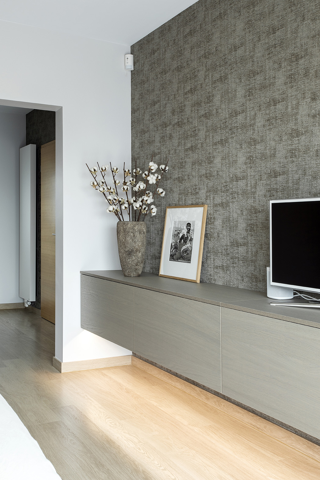 chambre contemporaine, teintes beiges