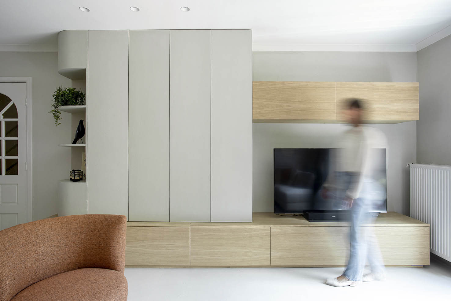 meuble sur mesure TV contemporain